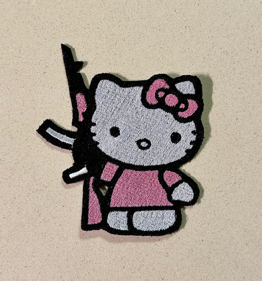 Kitty with an Ak47 patch