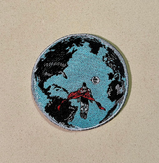 Patch for ironing flying superhero | super man , world patches, earth patches, I love you  patches for anything