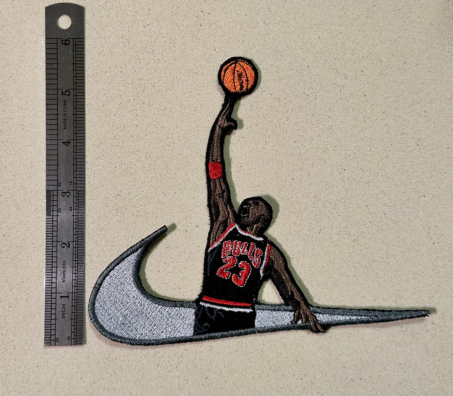 Patch for ironing the goat mj basketball check  | basketball patches, sports patches, mj patches, jump man patches for anything