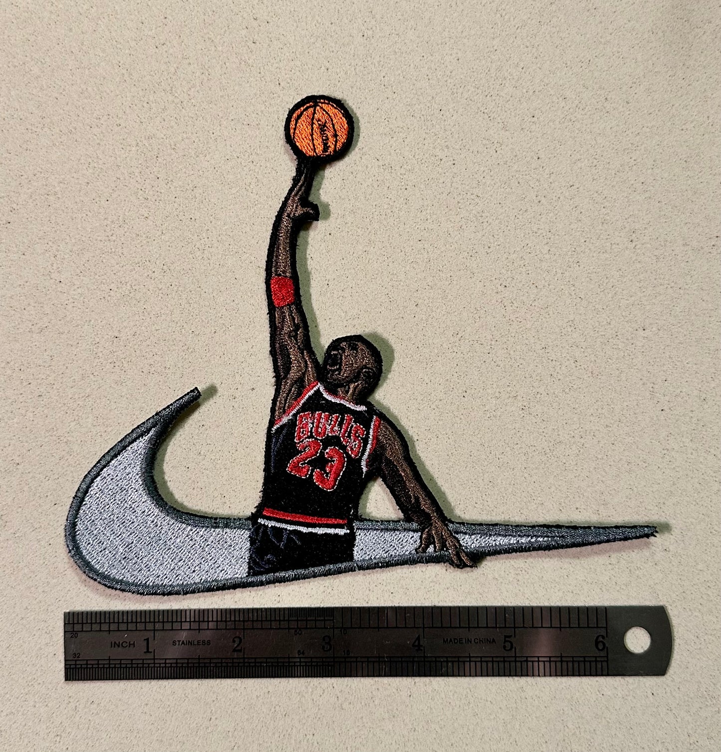 Patch for ironing the goat mj basketball check  | basketball patches, sports patches, mj patches, jump man patches for anything