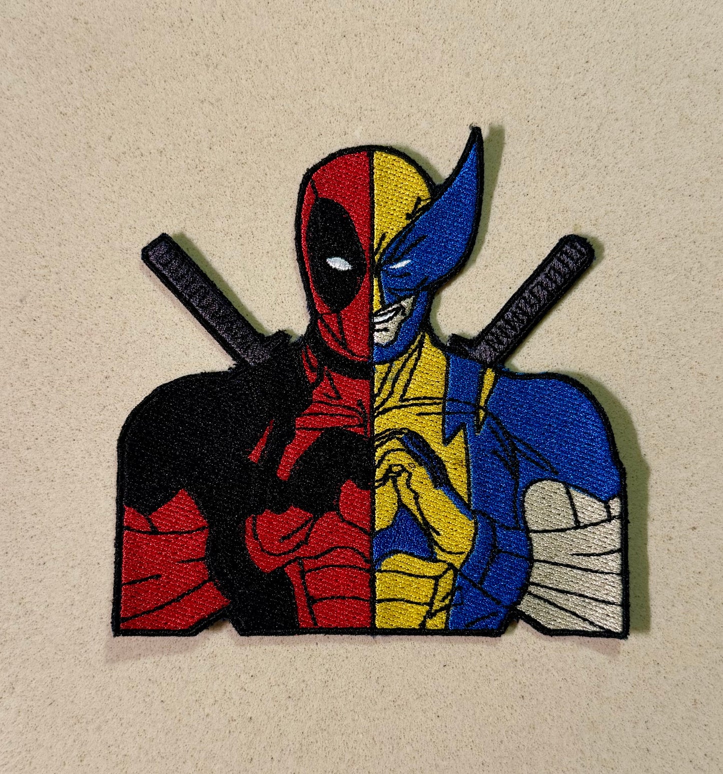 Patch for ironing superhero heart shaped hand | heart patches, superhero patches, love patches, wolverine pool patches for anything