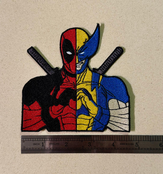 Patch for ironing superhero heart shaped hand | heart patches, superhero patches, love patches, wolverine pool patches for anything