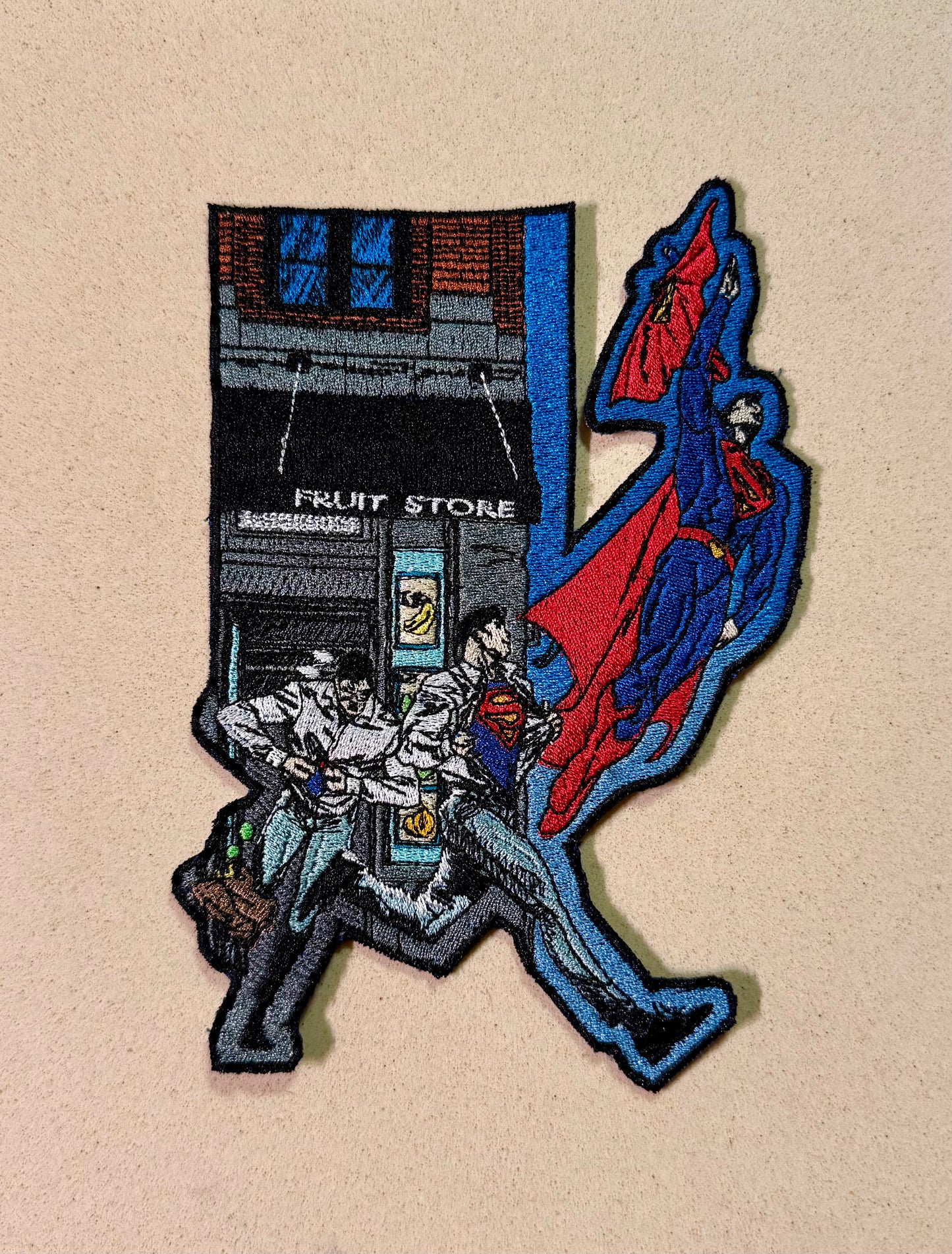 Patch for ironing flying superhero | super man , grocery store patches, flying patches, trendy patches for anything