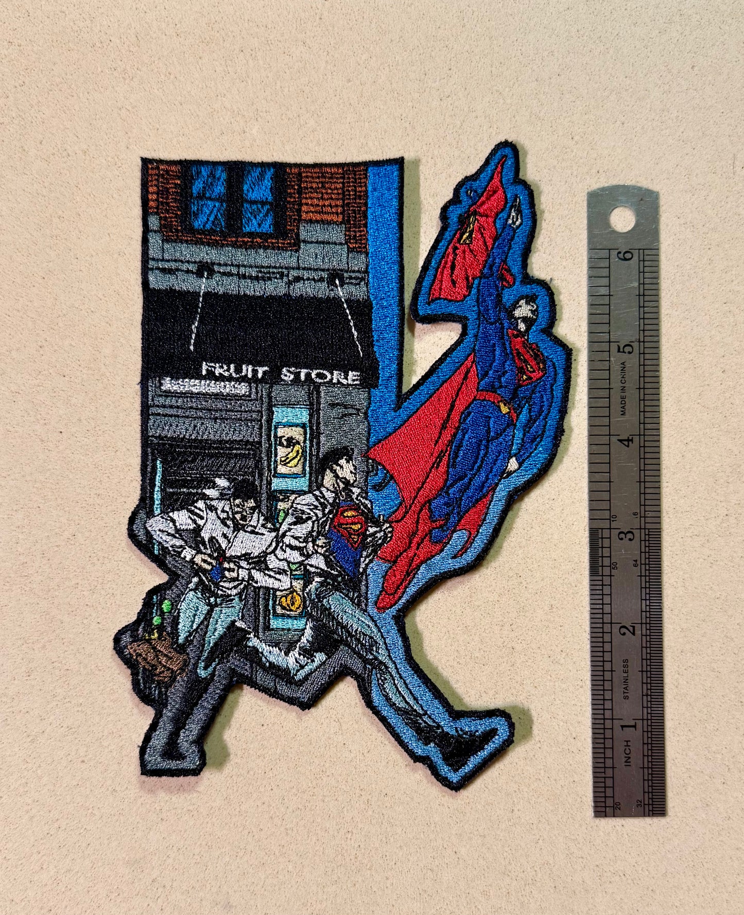 Patch for ironing flying superhero | super man , grocery store patches, flying patches, trendy patches for anything